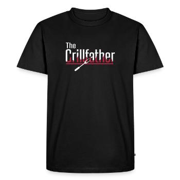 The Grillfather - Männer Premium Bio T-Shirt - Schwarz - Vorne - Nico (187cm)