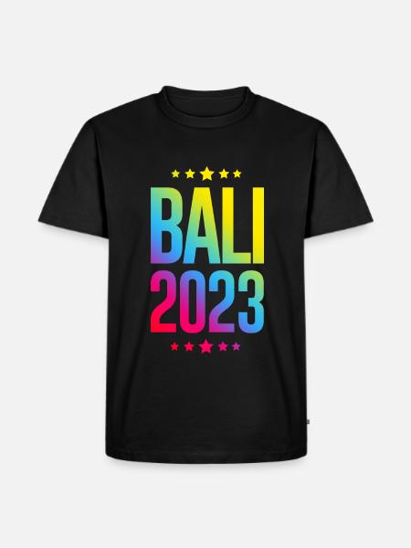 Bali 2023 - Männer Premium Bio T-Shirt - Schwarz