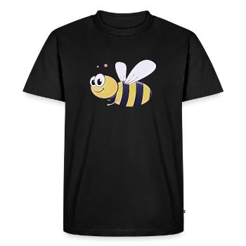 Drôle d’abeille - T-shirt Premium bio Homme - noir - Devant - Nico (187cm)