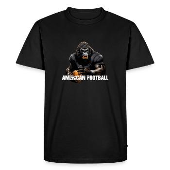 Gorilla American Football - Men's Premium Organic T-Shirt - black - Front - Nico (187cm)