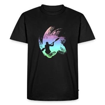 Kayak pagayer - T-shirt Premium bio Homme - noir - Devant - Nico (187cm)