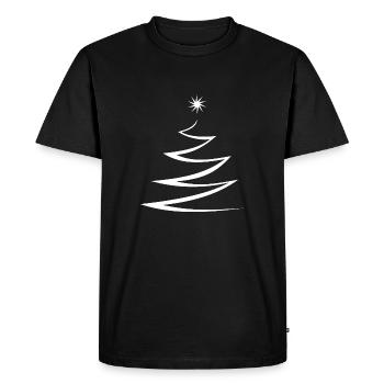 Sapin de noël sapin de noël - T-shirt Premium bio Homme - noir - Devant - Nico (187cm)