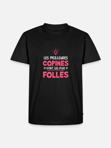 Les meilleures copines - T-shirt Premium bio Homme - noir