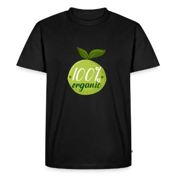 100% bio - T-shirt Premium bio Homme - noir - Devant - Nico (187cm)