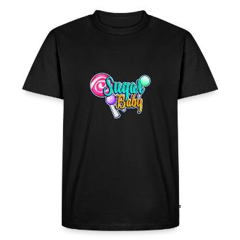 Sugar baby - Men's Premium Organic T-Shirt - black - Front - Nico (187cm)