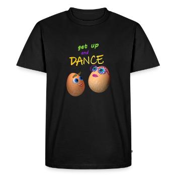 get up and dance - T-shirt Premium bio Homme - noir - Devant - Nico (187cm)