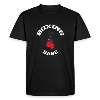 je peux pas j'ai BOXE BEST-SELLER 🌟🌟 - T-shirt Premium bio Homme - noir - Devant - Nico (187cm)
