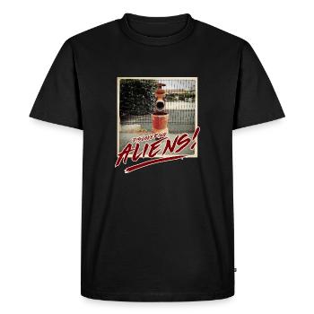 Aliens 7 - Men's Premium Organic T-Shirt - black - Front - Nico (187cm)