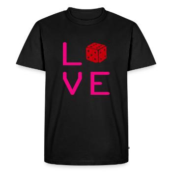 Boardgame Chess Backgammon Game Night - Men's Premium Organic T-Shirt - black - Front - Nico (187cm)