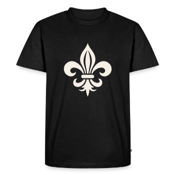 Conception de Logo de lys Français audacieux - T-shirt Premium bio Homme - noir - Devant - Nico (187cm)