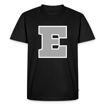 Letter e sport - Men's Premium Organic T-Shirt - black - Front - Nico (187cm)