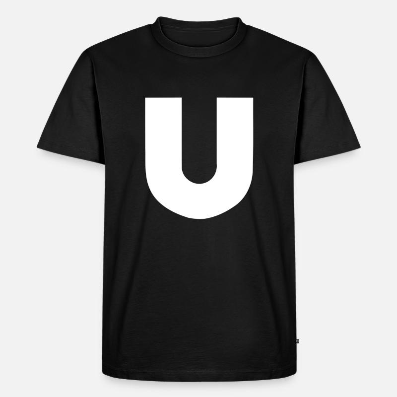 ubahn - Männer Premium Bio T-Shirt - Schwarz