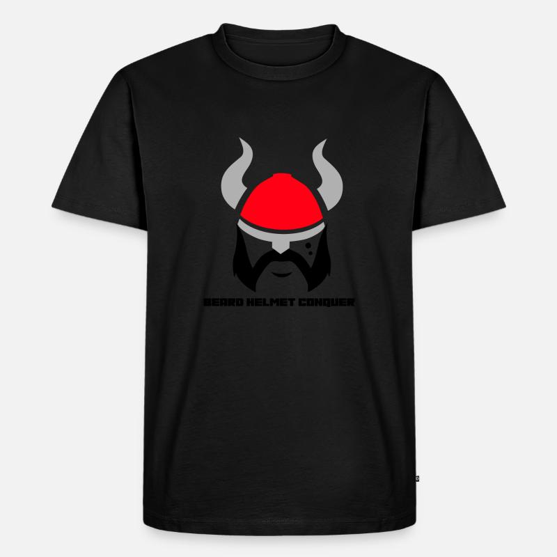 Barthelm Conquer Designs - Männer Premium Bio T-Shirt - Schwarz