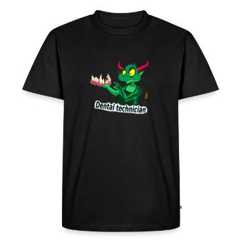 dental technician - Men's Premium Organic T-Shirt - black - Front - Nico (187cm)
