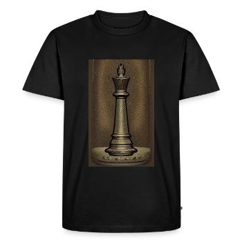 Chess | Chess piece | Chess player - Men's Premium Organic T-Shirt - black - Front - Nico (187cm)