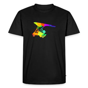 Véhicules aériens ultralégers Trike Rainbow - T-shirt Premium bio Homme - noir - Devant - Nico (187cm)