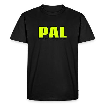 PAL - someone else's problem - Men's Premium Organic T-Shirt - black - Front - Nico (187cm)