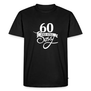 60 and still sexy - T-shirt Premium bio Homme - noir - Devant - Nico (187cm)