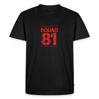 Team Verein Squad Party Member Crew jga malle 81 - Men's Premium Organic T-Shirt - black - Front - Nico (187cm)