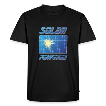 Pour le fier panneau solaire d'écologistes solaires - T-shirt Premium bio Homme - noir - Devant - Nico (187cm)