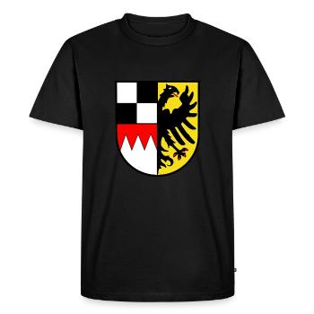 Armoiries de moyenne franconie - T-shirt Premium bio Homme - noir - Devant - Nico (187cm)
