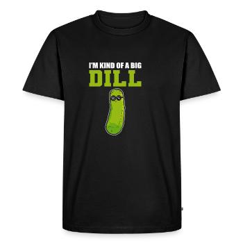 Big Dill Vegetarian Poison - Men's Premium Organic T-Shirt - black - Front - Nico (187cm)