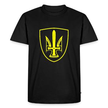 Ukraine - T-shirt Premium bio Homme - noir - Devant - Nico (187cm)
