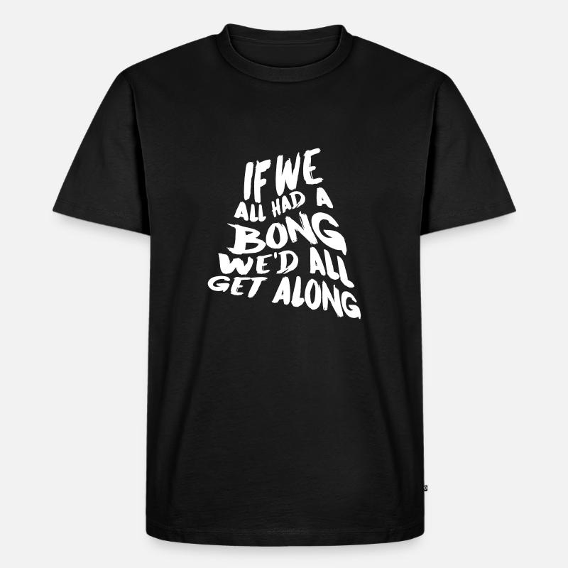 Bong - Männer Premium Bio T-Shirt - Schwarz