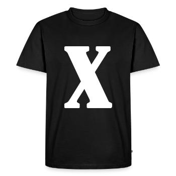X - T-shirt Premium bio Homme - noir - Devant - Nico (187cm)