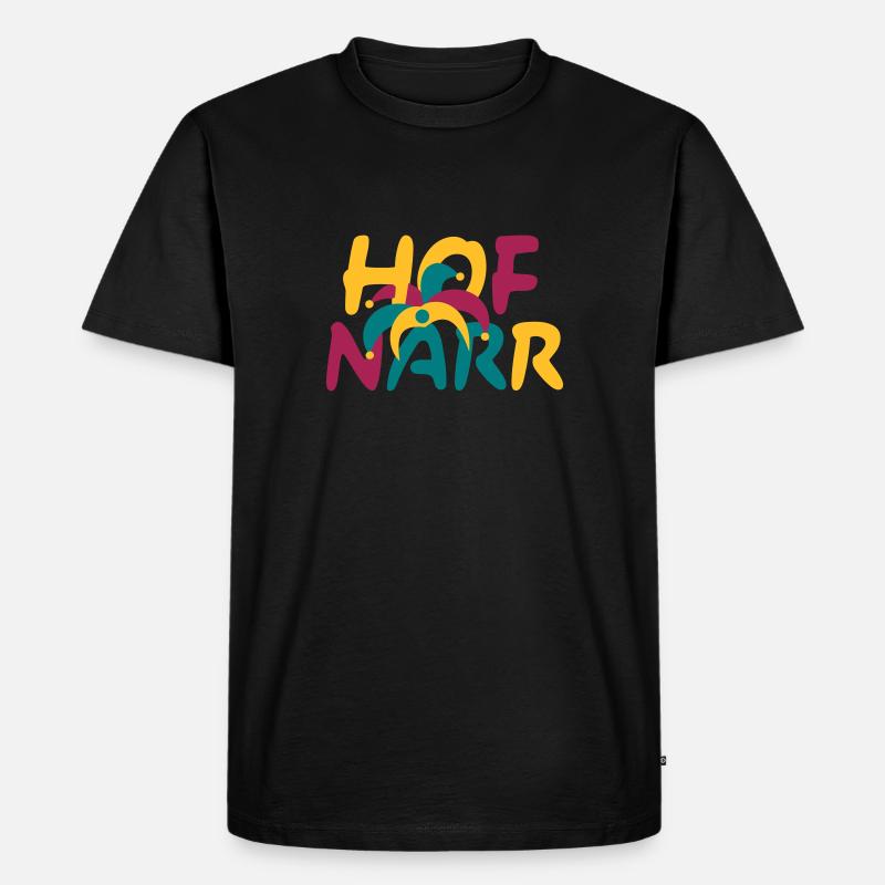 HOFNARR - Männer Premium Bio T-Shirt - Schwarz