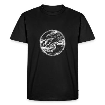 Jupiter - Men's Premium Organic T-Shirt - black - Front - Nico (187cm)