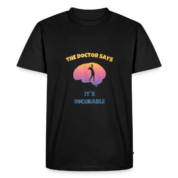The Dotor Says - Incurable Golf Golfer Golferin - T-shirt Premium bio Homme - noir - Devant - Nico (187cm)