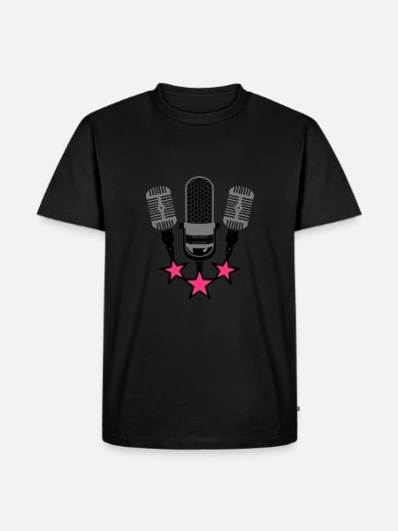old microphone microphone 20063 - Men's Premium Organic T-Shirt - black