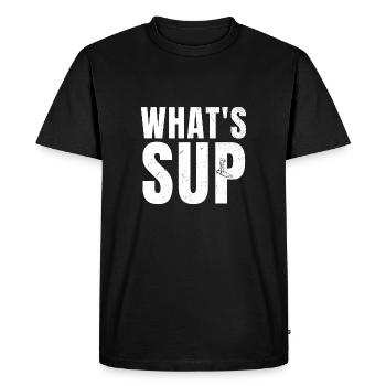 Stand up Paddle Paddle Paddle - T-shirt Premium bio Homme - noir - Devant - Nico (187cm)