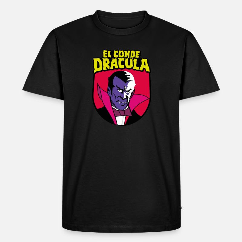 El Conde Dracula - Männer Premium Bio T-Shirt - Schwarz