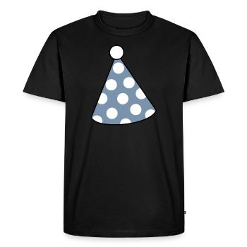 Fête d’anniversaire Fête d’anniversaire Célébrer Fête d’anniversaire Chapeau - T-shirt Premium bio Homme - noir - Devant - Nico (187cm)