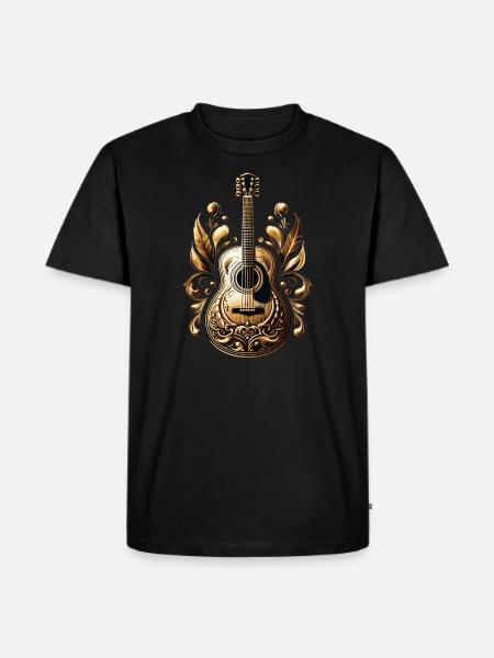 guitar - Men's Premium Organic T-Shirt - black