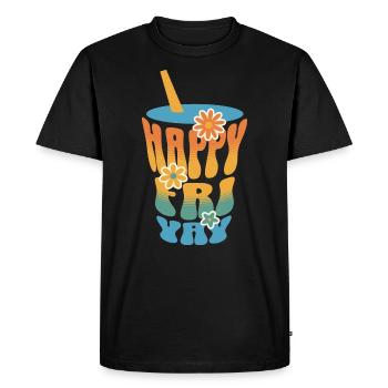 Humor Friday Teacher Weekend - Men's Premium Organic T-Shirt - black - Front - Nico (187cm)