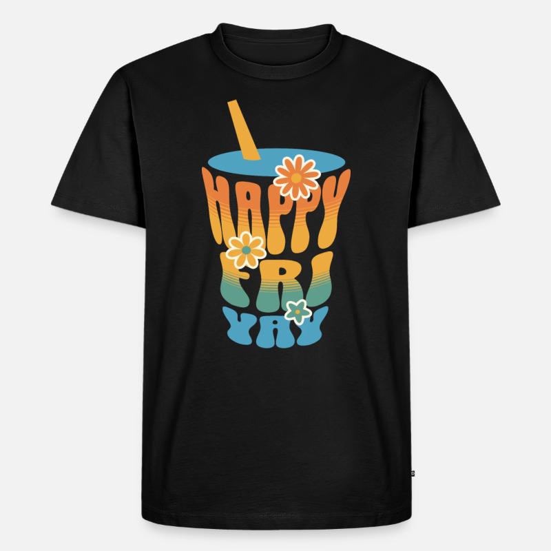 Humor Friday Lehrer-Wochenende - Männer Premium Bio T-Shirt - Schwarz