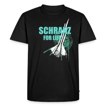 We love SCHRANZ music Partyshirt Club motif Dj - T-shirt Premium bio Homme - noir - Devant - Nico (187cm)