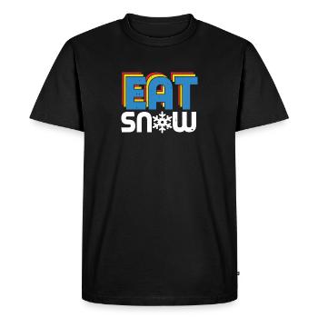 manger de la neige - T-shirt Premium bio Homme - noir - Devant - Nico (187cm)