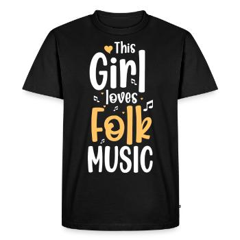 Folk Music Festival Notes Culture - T-shirt Premium bio Homme - noir - Devant - Nico (187cm)