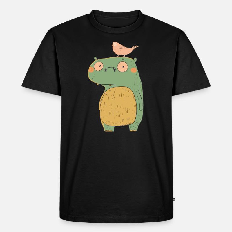 Kleines Ungeheuer | © M2-D2 - Männer Premium Bio T-Shirt - Schwarz