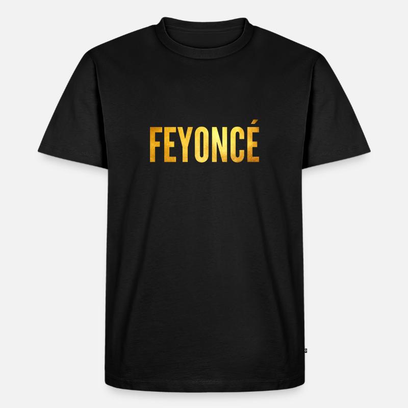Feyonce - Männer Premium Bio T-Shirt - Schwarz