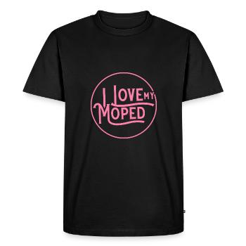 I love my moped driver moped moped driver - Men's Premium Organic T-Shirt - black - Front - Nico (187cm)
