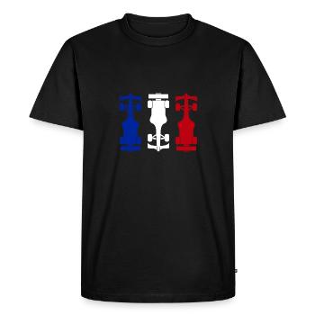 Formule France Formel Racing - T-shirt Premium bio Homme - noir - Devant - Nico (187cm)