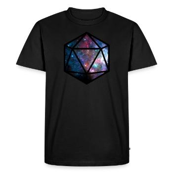 20 dés de galaxie - T-shirt Premium bio Homme - noir - Devant - Nico (187cm)