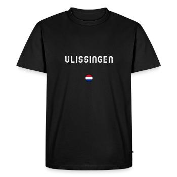 VLISSINGEN - T-shirt Premium bio Homme - noir - Devant - Nico (187cm)