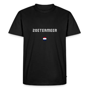 ZOETERMEER - Men's Premium Organic T-Shirt - black - Front - Nico (187cm)