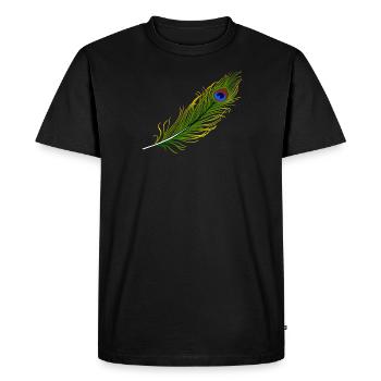 Jodha Akbar feather - Men's Premium Organic T-Shirt - black - Front - Nico (187cm)